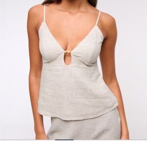 Abercrombie & Fitch Cream TOP AND SKIRT SET